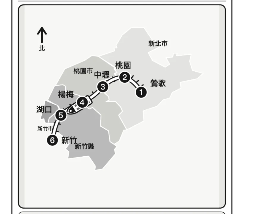 火車原本擠在鐵道路線上的地圖
